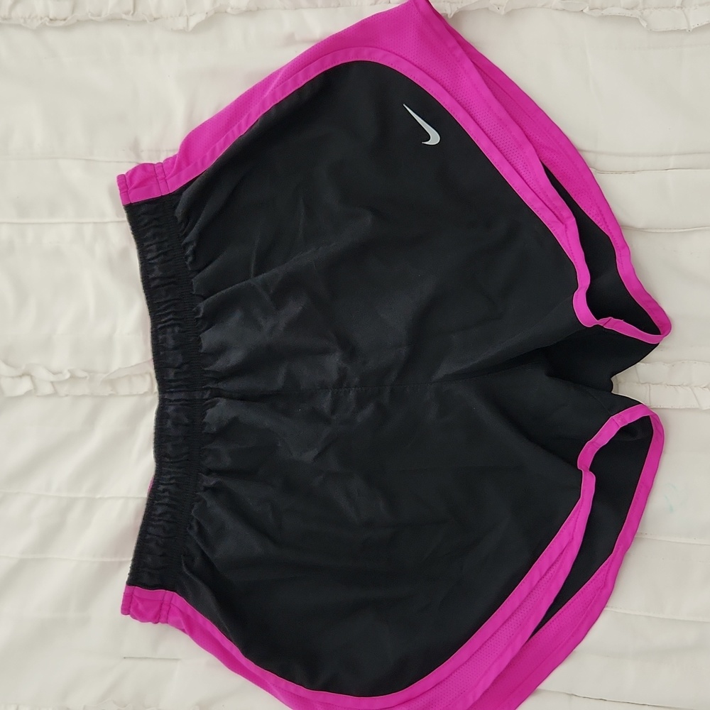 Women's Purple and Black Nike Running  Shorts large